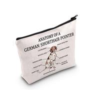 German Shorthair Pointer Lover Gift Anatomy of A German Shorthair Pointer Makeup Bag German Shorthair Pointer Dog Mama Gift Cosmetic Bag (Anatomy of A German)