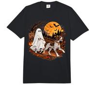 German Shorthaired Dog Ghost Spooky Halloween Costume Comfort Colors Adult Heavyweight T-Shirt