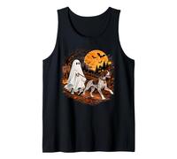 German Shorthaired Dog Ghost Spooky Halloween Costume Tank Top