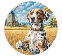 German Shorthaired Pointer 1000 Piece Jigsaw Puzzle For Adults Educational Games Stress Relief Puzzle Cultivate The Spirit of Teamwork for Men, Women, Elders, Seniors 1000pcs (67.5x67.5cm)