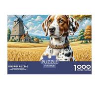 German Shorthaired Pointer 1000 Piece Jigsaw Puzzle For Adults Family Challenge Toys Stress Relief Puzzle Exercise The Memory of The Brain For Adults Gifts 38x26cm/1000pcs