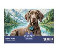 German Shorthaired Pointer 1000 Piece Jigsaw Puzzle For Adults Family Challenge Toys Stress Relief Puzzle Exercise The Memory of The Brain for The Whole for Women, Gifts for Men 38x26cm