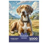 German Shorthaired Pointer 1000 Piece Jigsaw Puzzles for Adults Challenge High Difficulty Dog Home Decoration Premium Box Packaging 70x50cm/1000pcs