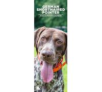 German Shorthaired Pointer 2026 Wall Calendar, 12-Month Slim Format, Made in England