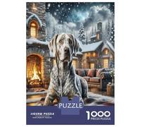 German Shorthaired Pointer Adult Jigsaws 1000 Pieces Dogs Exploring Rustic Townfor Wall Decoration And Gifts Great Gift Idea 70x50cm/1000pcs