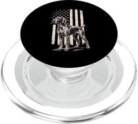German Shorthaired Pointer American Flag GSP 4th of July PopSockets PopGrip for MagSafe