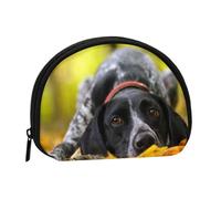 German Shorthaired Pointer Autumn Pets Dogs, Women's Storage Bag Shell Makeup Bag Small Coin Purse Shell Change Pouch