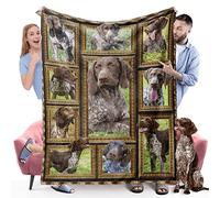 German Shorthaired Pointer Dog Blanket, Fleece Throw Blanket for Couch Bed, Soft Cozy Warm Flannel Blankets and Throws for Sofa Living Room, Gifts for Dog Lovers, 50" x 60"