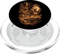 German Shorthaired Pointer Howling Dog Fantasy Wilderness PopSockets PopGrip for MagSafe