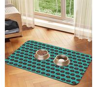 German Shorthaired Pointer In Glasses Printing Feeding Mat For Dogs Cats Pet Absorbent Leather Tablecloth 23.62in*15.75in Cat Dog