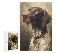 German Shorthaired Pointer Painting Puzzle 1000 Teile Schwer Puzzle Spielzeug Lernspiel Impossible Herausforderungsspielzeug Für Erwachsene Kinder 1000 PCS