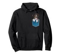 German Shorthaired Pointer Puppy In A Pocket Pullover Hoodie