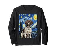 German Shorthaired Pointer Van Gogh Starry Night Long Sleeve T-Shirt