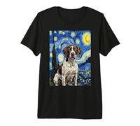 German Shorthaired Pointer Van Gogh Starry Night Premium T-Shirt