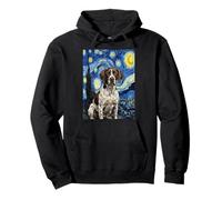 German Shorthaired Pointer Van Gogh Starry Night Pullover Hoodie