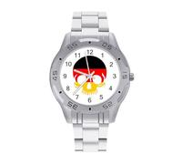 German Skull Flag Business Stainless Watch Fashion Designer Wristwatch Easy Reader Analog Watches Gifts for Men