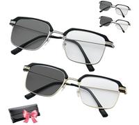 German Smart Zoom Reading Glasses Distance&near Progressive Multi-focus, Mens Smart Autofocus Glasses Self Adjusting - (2 Pcs Mix)