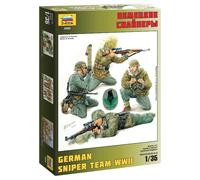 German Sniper Team WWII 1:35 Figure Plastic Model Kit ZVEZDA