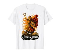 German Spirit Germania Warrior with Eagle Shield and Laurel T-Shirt