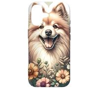 German Spitz Dog Summer Wildflowers Artwork Case for iPhone 17