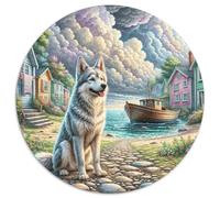 German Spitz Jigsaw Puzzles for Adults Gifts 1000 Pieces Fun Challenging Home Decors Brainteasing Cute Animal Jigsaw Puzzle for Women Men Adult 1000pcs (67.5x67.5cm)