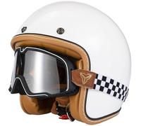 German Style Motorcycle Half Helmet Beanie Cruising Skull Cap Small Motorbike Helmet, Half Shell ECE Approved Men Women Retro Open Face Helmet, for Chopper Moped Scooter 6,M