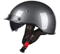 German Style Motorcycle Half Helmet DOT Approved, Lightweight Retro Open Face Half Shell Helmets, Skull Cap Helmets for Men Women, for Cruiser Scooter Chopper Moped Street Bike 6,XL=61-62cm