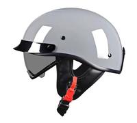German Style Motorcycle Half Helmet DOTECE Approved Retro Open Face Motorbike Helmetswith Scalable Visor for Adults Men Women for Chopper Cruiser Scooter Four Seasons O,XXL:63-64CM