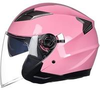 German Style Motorcycle Half Helmet, Vintage DOT/ECE Approved Open Face Motorbike Helmet with Adjustable Quick Release Buckle, Retro Scooter Crash Helmet for Adult Men and Women 5,M