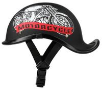 German Style Motorcycle Helmet, Retro Half Helmet for Men Women Vintage Skull Cap Helmets DOT Approved, Jet motorcycle helmets Moped Helmets for Cruiser Scooter Chopper 4,M=56-58cm