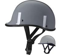 German Style Motorcycle Helmet, Thin Skull Cap Half Helmet for Adult Men Women, Novelty DOT Half Shell Helmet, Retro Half Face Helmet for Cruiser Scooter Chopper, DOT Approved A4,XL/(61~62cm)