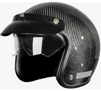 German Style Motorcycle Retro Half Helmet DOT/ECE Approved, Vintage Open Face Motorbike Helmet with Adjustable Quick Release Buckle for Chopper Cruiser Street Scooter 2,M
