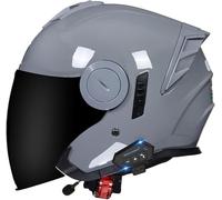 German Style Motorcycle Retro Half Helmet DOT/ECE Approved, Vintage Open Face Motorbike Helmet with Adjustable Quick Release Buckle for Chopper Cruiser Street Scooter 2,XL(61-62cm)