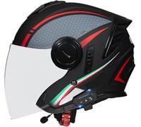 German Style Motorcycle Retro Half Helmet DOT/ECE Approved, Vintage Open Face Motorbike Helmet with Adjustable Quick Release Buckle for Chopper Cruiser Street Scooter 9,L(59-60cm)