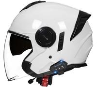 German Style Motorcycle Retro Half Helmet DOT/ECE Approved, Vintage Open Face Motorbike Helmet with Adjustable Quick Release Buckle for Chopper Cruiser Street Scooter 4,M(57-58cm)