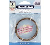 German Style Wire-Antique Brass - 22 Gauge, 32.8'