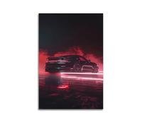 German Supercar Artwork Poster 992 911 Turbo S Black Racing Sports Car Decorative Painting Canvas Modern Art Picture 24x36inch(60x90cm)