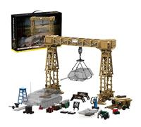 German Tank Crane Building Set - 2803PCS WWII Tank Maintenance Workshop Bricks Kit with Welding Vehiclem, Collect Military Model for Men, Home Decor, STEM Toy, Creative Gift for Adult, Teen
