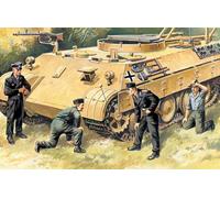 German Tank Crew (1943-1945) (1 Officer, 1 Unterofficer, 2 Soldiers) 1:35 Kit