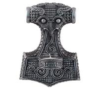 German Thor Hammer Wall Mounted Tealight Holder, Silver