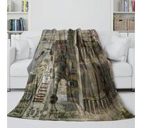 German Tiger I Tank Soft Fuzzy Blanket - Military 3D Printed Blanket Gift for Son Daughter Grandson Granddaughter Friend - Fleece Throws for Bed Sofa Office Crib 60x80inch(150x200cm)
