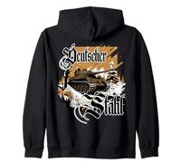 German Tiger Panzer WW II Panzerkampfwagen 6 soldiers Zip Hoodie