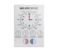 German Time Poster Wie Spaet Ist Es Decor