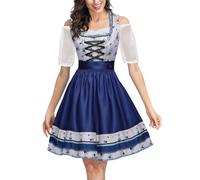 German Traditional Dirndl Dress for Women uk 3 Piece Elegant Oktoberfest Bavarian Outfit with Apron and Blouse Lace Design Bavarian Oktoberfest Costume