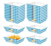 German Treat Box - 20cm Oktoberfest Popcorn Container, Souvenir Snack Holder, Themed Paper Gift Box | Party Candy for Film Night, Bavarian Festival Lunch Snack Sweets Display Decoration