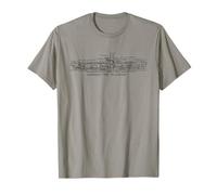 German Type VII U-Boat - WW2 Submarine Cutaway Blueprint Dia T-Shirt
