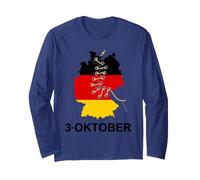 German Unity Day Vintage 90s Germany 3 Oktober 1990 October Long Sleeve T-Shirt