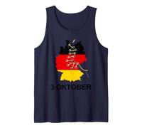German Unity Day Vintage 90s Germany 3 Oktober 1990 October Tank Top