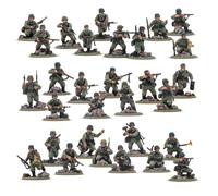 Warlord Games German Army Veterans Infantry Platoon - 28mm Scale Plastic Miniatures for Bolt Action Highly Detailed World War 2 Miniatures