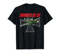 German Warplane WW2 Junkers Ju 87 Stuka Dive-Bomber Kids Boy Value Graphic T-Shirt, Men, Black, XL